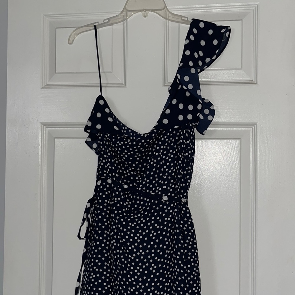 A New Day Target one shoulder polka dot midi dress
